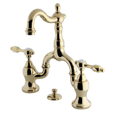 Kingston Brass KS7972TAL Bridge Bathroom Faucet, Polished Brass KS7972TAL